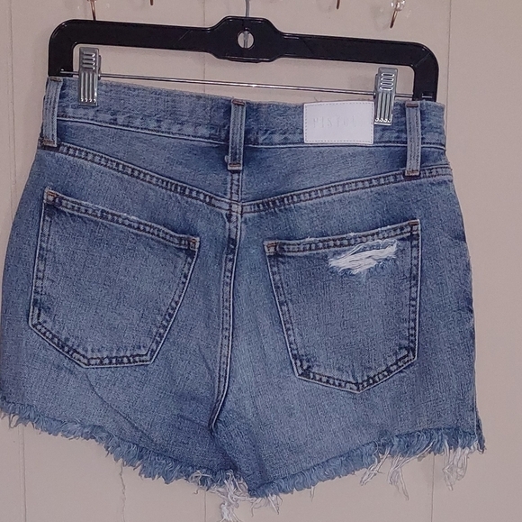 Pistola Distressed Ladies Cut Off  Shorts Size 27 Belt Loops - Picture 5 of 9